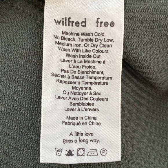 Aritzia Wilfred Free Olive Green Corduroy Mini Skirt Size 0 - Picture 8 of 9